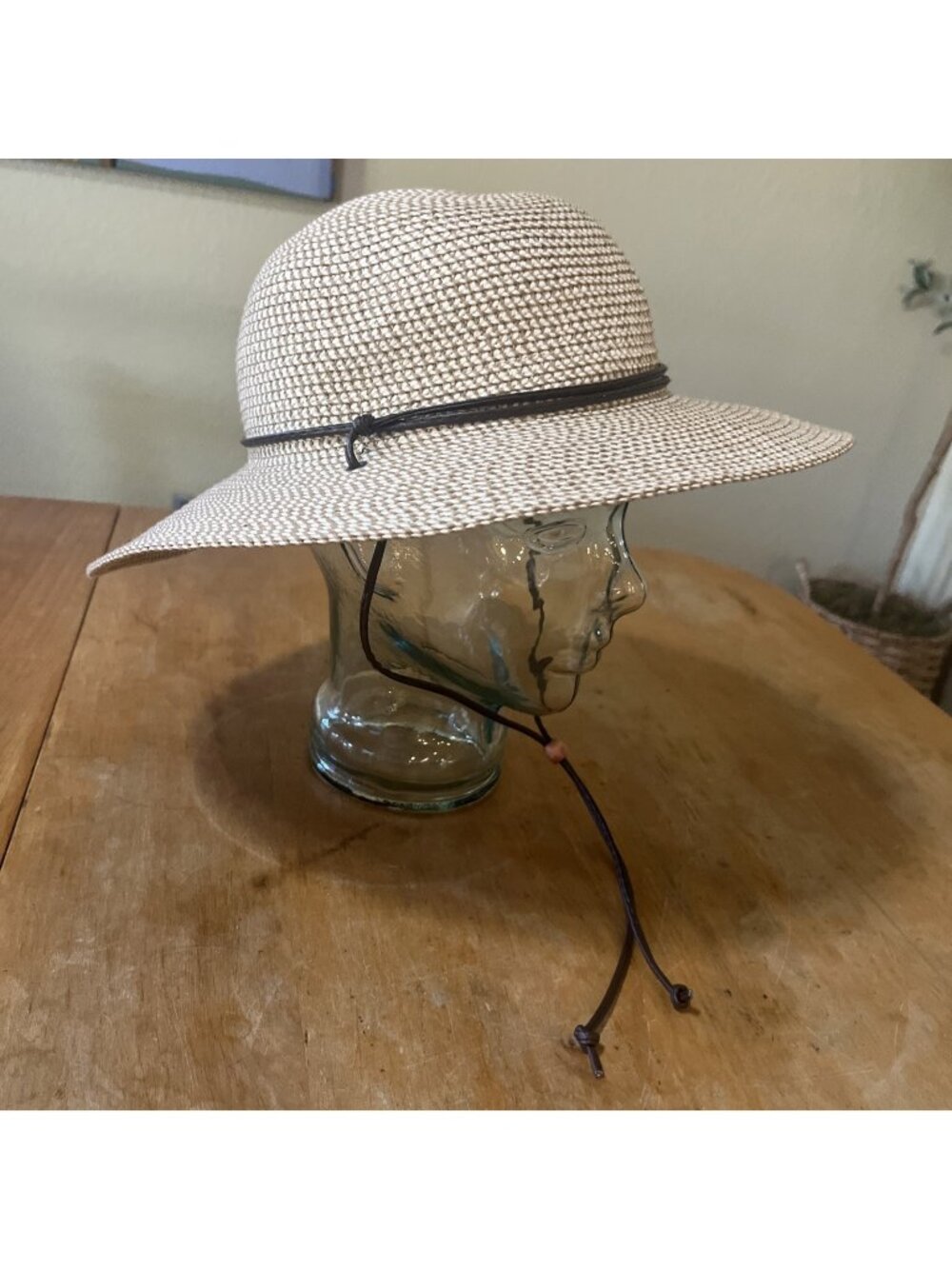 Solar Escape Women's Men's UV Sun Hat Grasslands 3 In Rim Adjustable Neck Tie